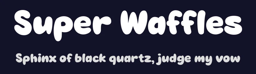 Super Waffles by fsuarez913 — Decorative Font — thumbnail 2