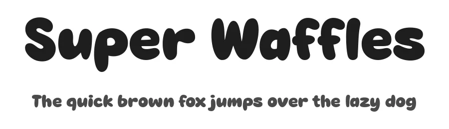 Super Waffles by fsuarez913 — Decorative Font