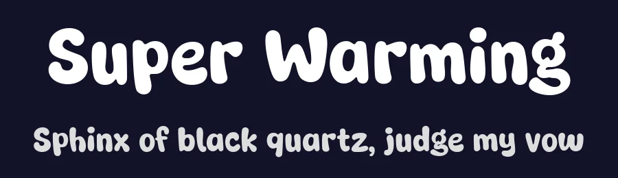 Super Warming by fsuarez913 — Decorative Font — thumbnail 2