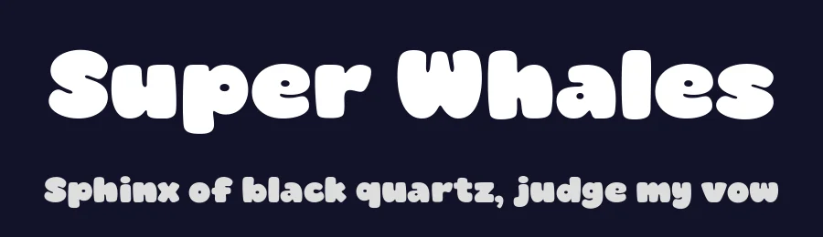 Super Whales by fsuarez913 — Decorative Font — thumbnail 2