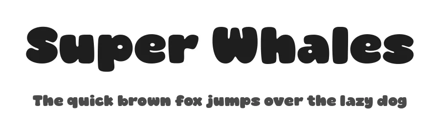 Super Whales by fsuarez913 — Decorative Font