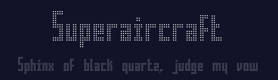 Superaircraft by Sven Stüber — Display Font — thumbnail 2