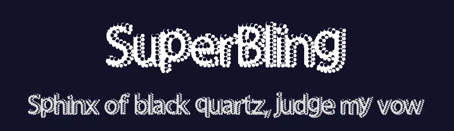 SuperBling by Xerographer Fonts — Decorative Font — thumbnail 2