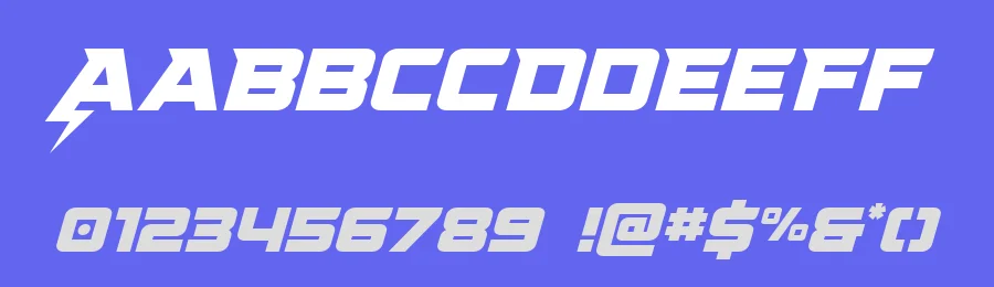 Supercharge by Iconian Fonts — Display Font — thumbnail 3