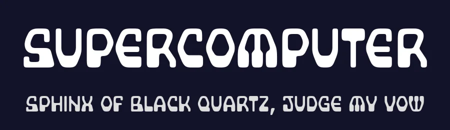Supercomputer by Disaster Fonts — Display Font — thumbnail 2