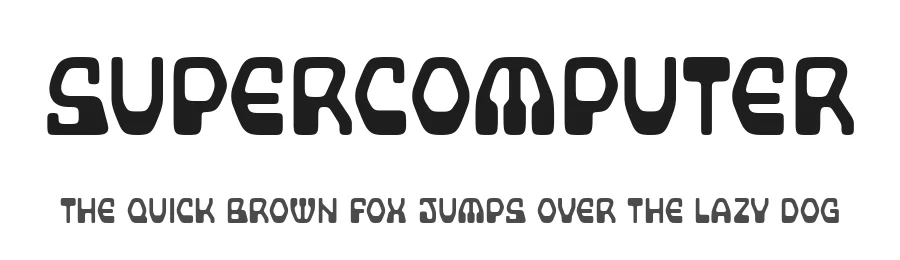 Supercomputer by Disaster Fonts — Display Font