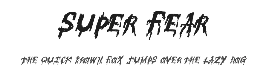 Super Fear by Xerographer Fonts — Decorative Font