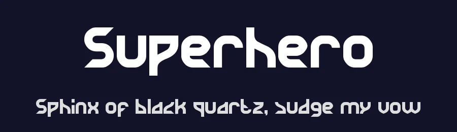 Superhero by weknow — Display Font — thumbnail 2