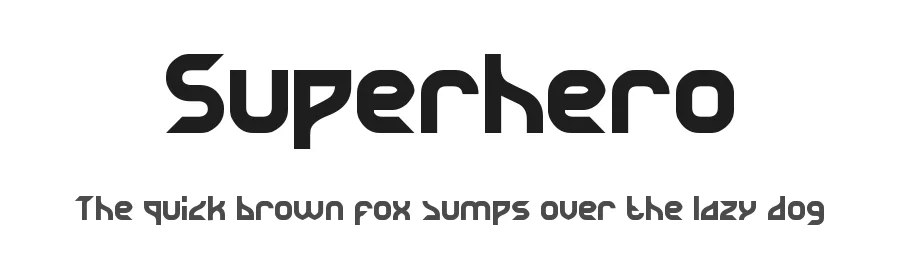 Superhero by weknow — Display Font
