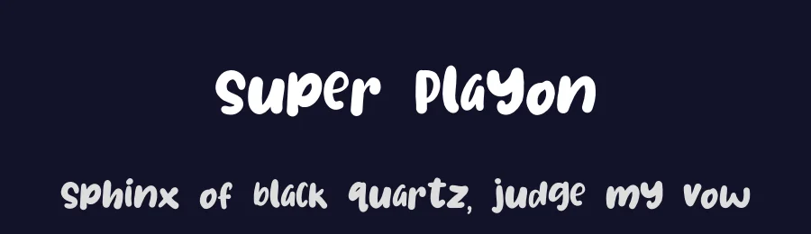 Super Playon by Pustudio — Script Handwritten Font — thumbnail 2