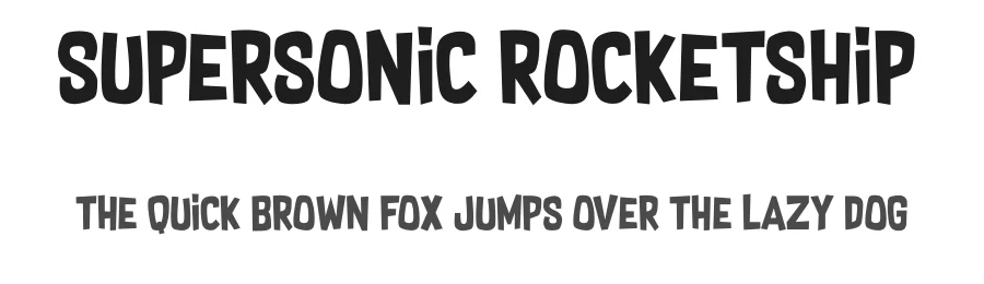 Supersonic Rocketship