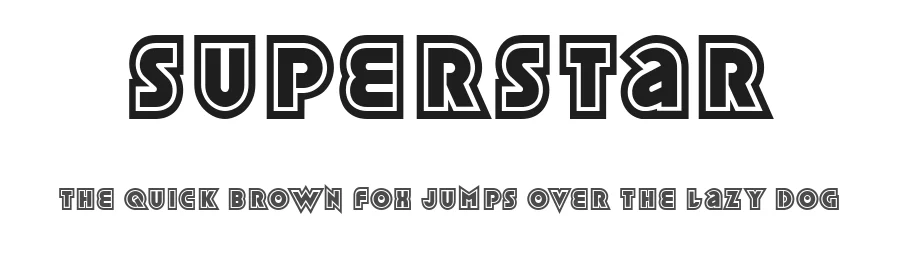 Superstar by Vladimir Nikolic β Decorative Font