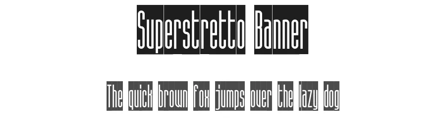 Superstretto Banner by Bellini Studio — Sans Serif Font
