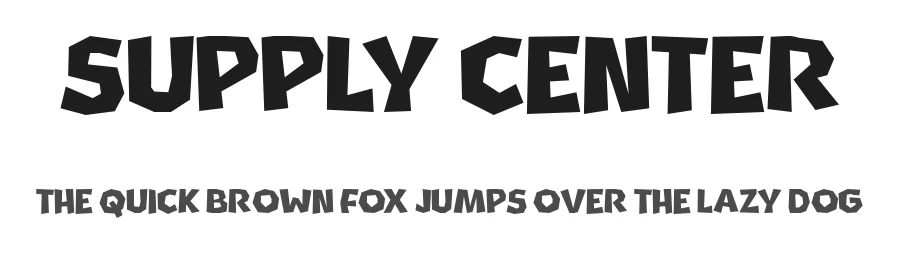 Supply Center by Niskala Huruf — Decorative Font