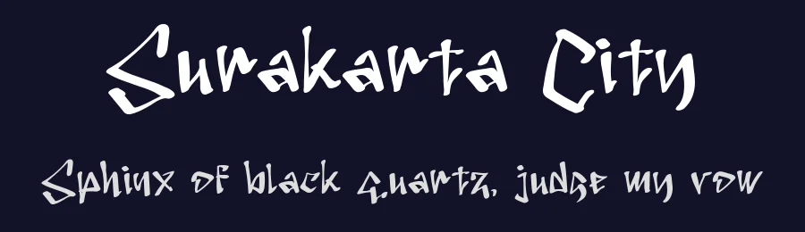 Surakarta City by Reffan Suseno — Script Handwritten Font — thumbnail 2