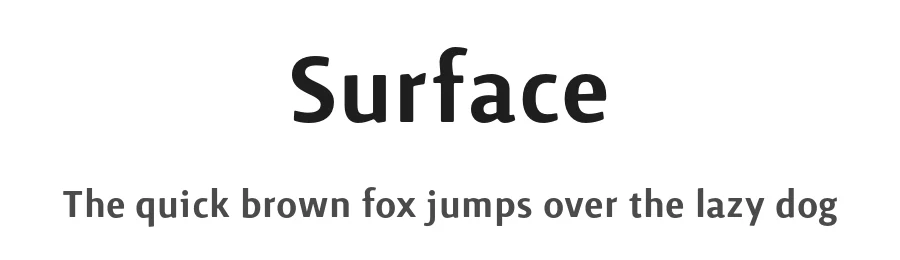 Surface