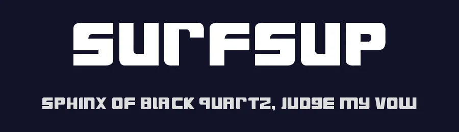 SurfsUp by CharlieSamways — Display Font — thumbnail 2