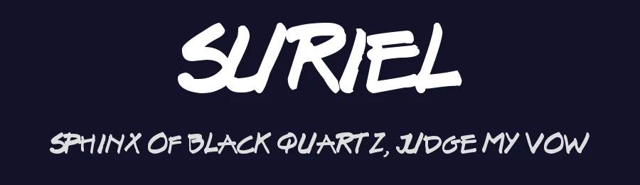 Suriel by Hector Suriel — Script Handwritten Font — thumbnail 2