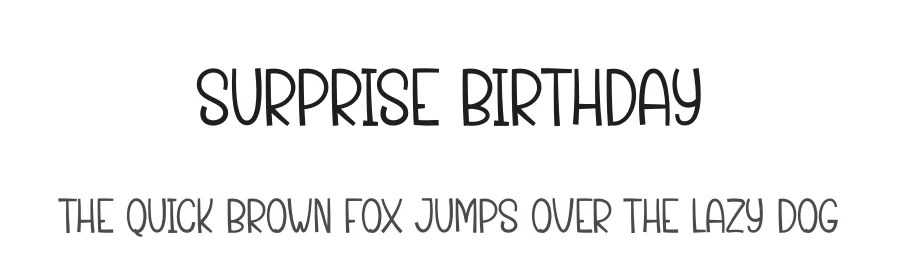 Surprise Birthday