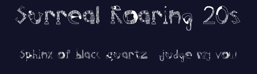Surreal Roaring 20s by Anis Syafiqah — Decorative Font — thumbnail 2