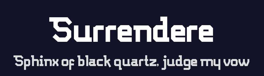 Surrendere by Display Studio — Sans Serif Font — thumbnail 2