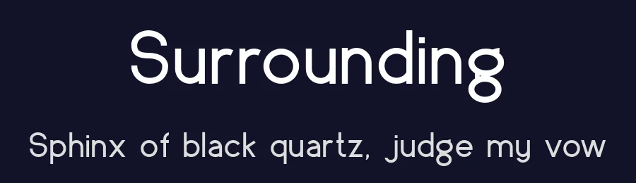 Surrounding by The Girl Who Cried Type! — Sans Serif Font — thumbnail 2