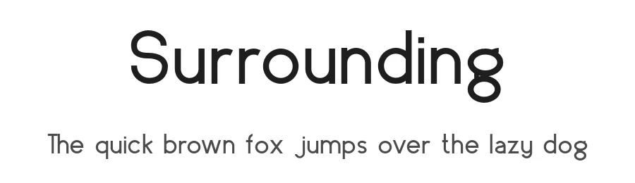 Surrounding by The Girl Who Cried Type!ย โ Sans Serif Font