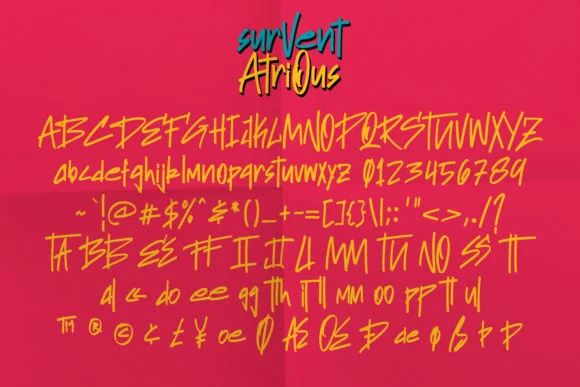 Survent Atrious Font by Maulana Creative — Script Handwritten Font — thumbnail 8