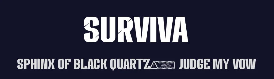 Surviva by Kong Font — Sans Serif Font — thumbnail 2