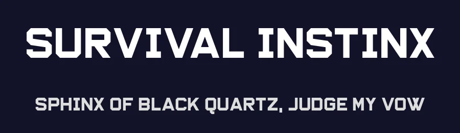 Survival Instinx by Chequered Ink — Sans Serif Font — thumbnail 2