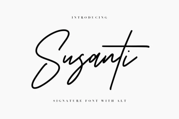 Susanti Font by Maulana Creative — Script Handwritten Font