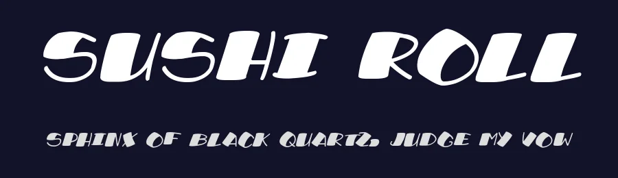 Sushi Roll by Hawtpixel — Decorative Font — thumbnail 2