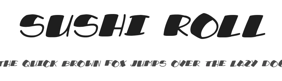 Sushi Roll by Hawtpixel — Decorative Font