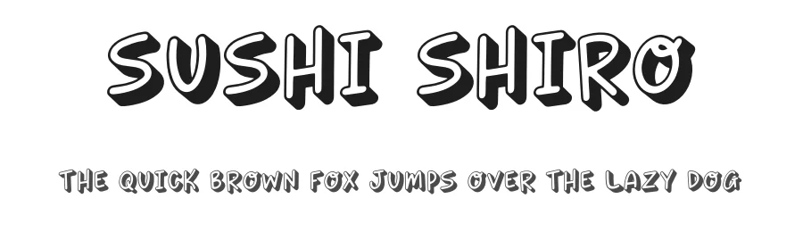 Sushi Shiro by The Docallisme - Amry Al Mursalaat β Decorative Font