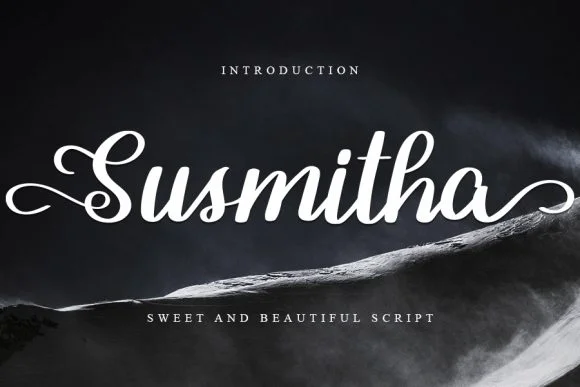 Susmitha Font by Berkah Shop β Script Handwritten Font