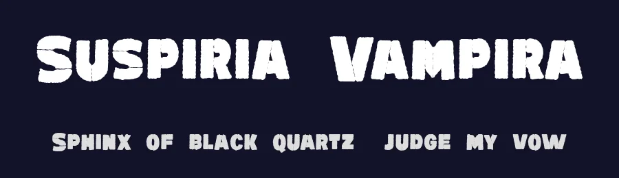 Suspiria Vampira by Konstantine Studio — Decorative Font — thumbnail 2