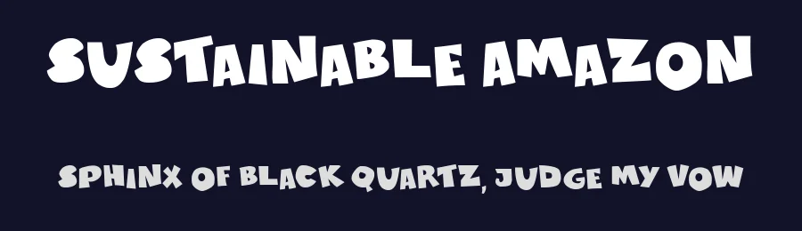 Sustainable Amazon by Galdino Otten Fonts — Decorative Font — thumbnail 2