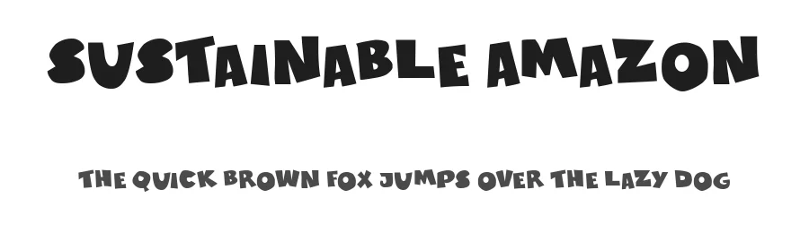 Sustainable Amazon by Galdino Otten Fonts โ Decorative Font