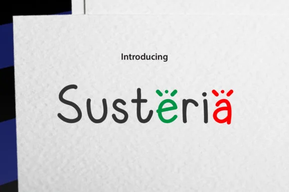 Susteria Font by da_only_aan — Script Handwritten Font