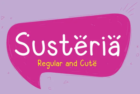 Susteria Font by da_only_aan — Script Handwritten Font — thumbnail 2