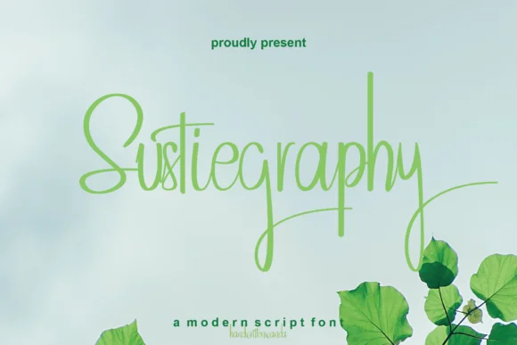 Sustiegraphy Font by handwrittenwanda — Script Handwritten Font