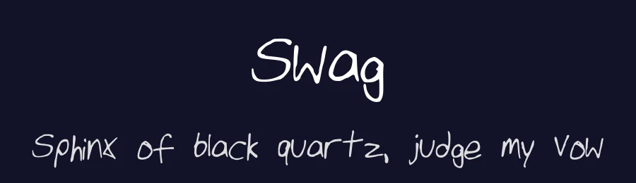 Swag by Will Bowman — Script Handwritten Font — thumbnail 2