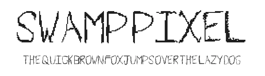 Swamp Pixel by Blobify — Display Font