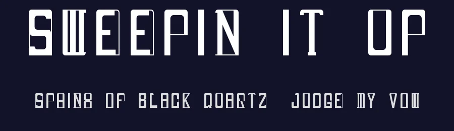 Sweepin It Up by Ryan Palm — Decorative Font — thumbnail 2