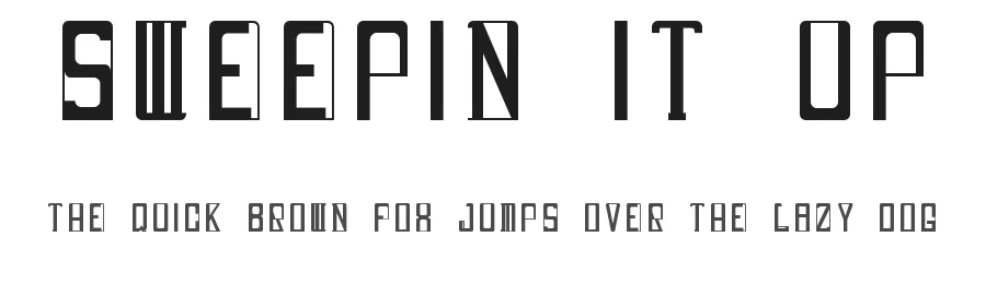 Sweepin It Up by Ryan Palm β Decorative Font