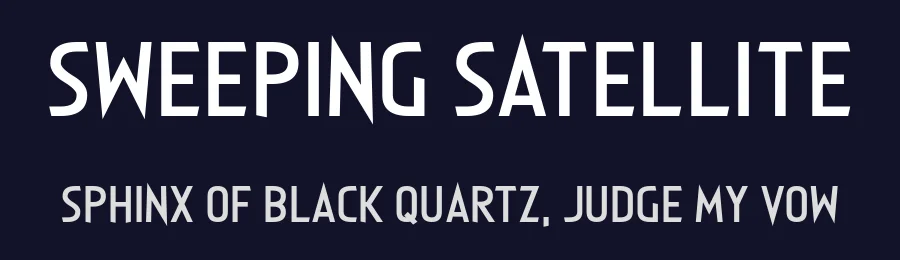 Sweeping Satellite by Chequered Ink — Sans Serif Font — thumbnail 2