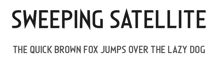 Sweeping Satellite by Chequered Ink — Sans Serif Font
