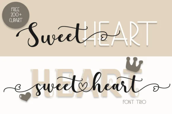 Sweet Heart Font by Fillo Graphic by Fillo Graphic — Script Handwritten Font