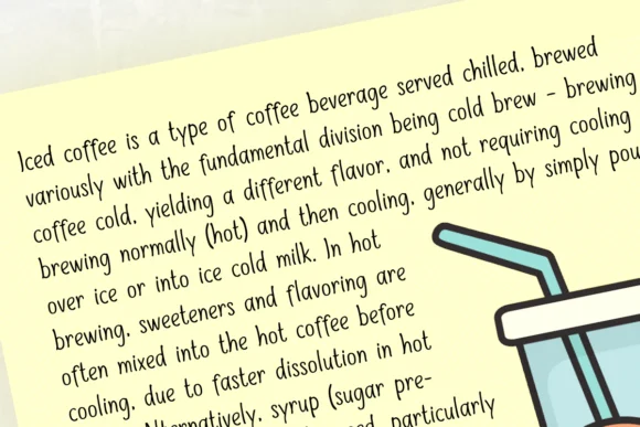 Sweet Iced Coffee Font by Deedeetype — Script Handwritten Font — thumbnail 4
