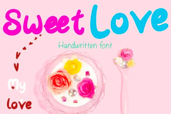Sweet Love Font by Temtemdesign by Temtemdesign — Script Handwritten Font